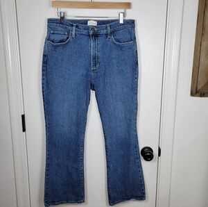 Favorite Daughter The Erin Cropped Boot High Rise Crop Chelsea Wash Size 31
